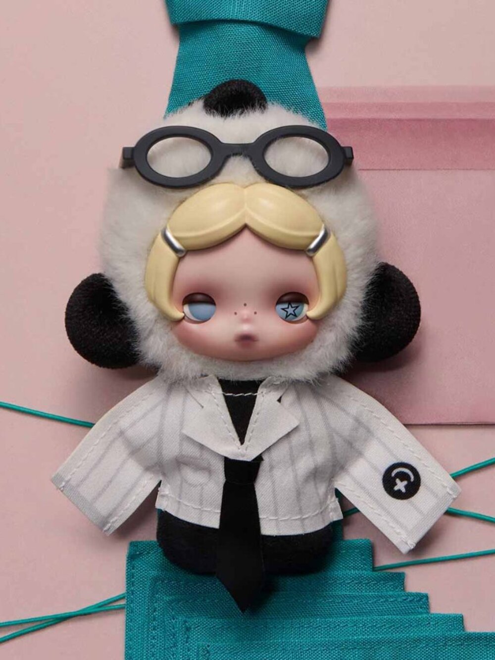 POP MART Skullpanda Off Mode Series Plush Doll Pendant - No Adulting